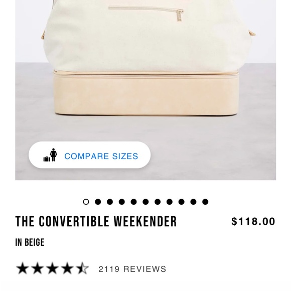 Beis weekender duffle and Dopp kit - Picture 2 of 9